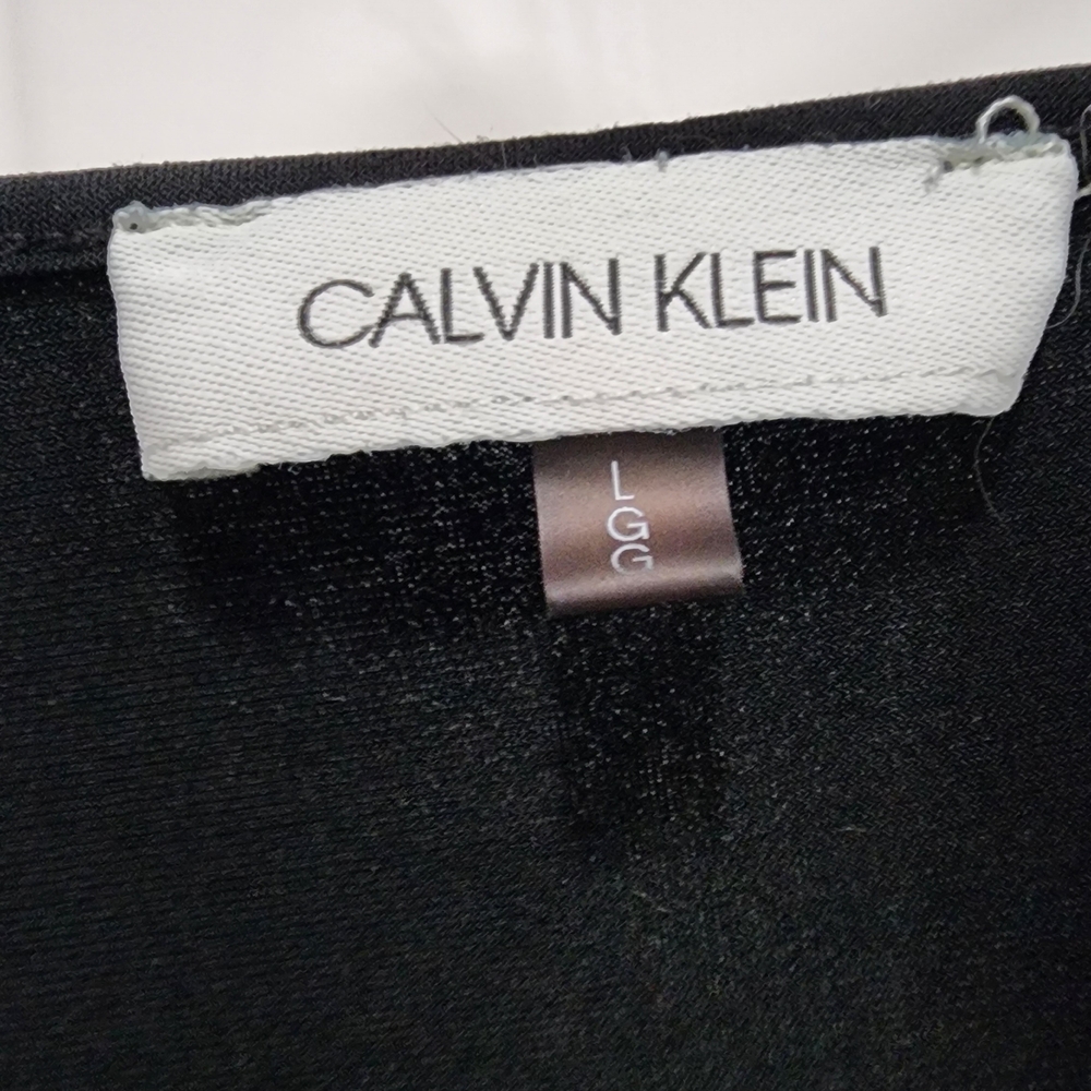 Calvin Klein Black Cowl Neck Blouse. Size L. - Picture 3 of 4